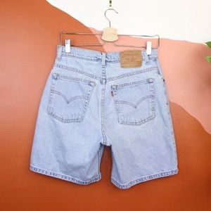 Vintage Levi's Shorts 90s Jean Denim Light Wash